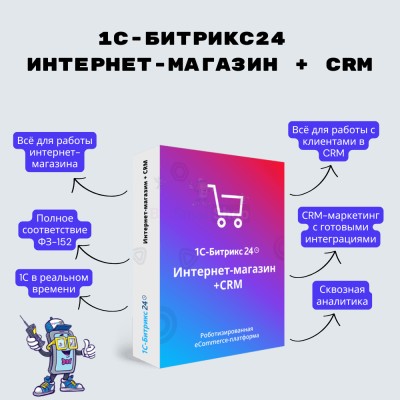 Программа для ЭВМ "1С-Битрикс24". Лицензия Интернет-магазин + CRM (12 мес.) - купить в Алгаскино